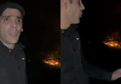 Դիլիջանի համայնքապետը ծխախոտը ձեռքին մանրամասներ է ներկայացնում հրդեհի վերաբերյալ