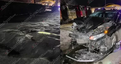 Խոշոր ավտովթար՝ Երևանում. Էրեբունու թաղապետի «քթի տակ», «մարդաբոյ» փոսի պատճառով. կա 5 վիրավոր