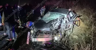 Խոշոր ու ողբերգական ավտովթար Ալաշկերտ-Արմավիր ճանապարհին. կա 2 զոհ, 1 վիրավոր