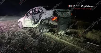 Ժողովրդին հայտնի «Զոդի» կամրջի մոտ բախվել են «Mazda EZ6»-ը, «Mercedes»-ը և «ԶԻԼ» մակնիշի բեռնատարը․ վերջին կողաշրջվել է․ կա 4 վիրավոր