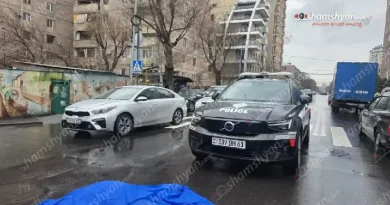 Մահվան ելքով վրաերթ՝ Երևանում. բեռնատարը Վաղարշյան փողոցում վրաերթի է ենթարկել կին հետիոտնի