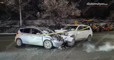 Ողբերգական ավտովթար Երևանում․ կա 1 զոհ, 3 վիրավոր