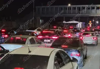 Մի քանի կիլոմետրանոց խցանում Երևանի Իսակովի պողոտայում