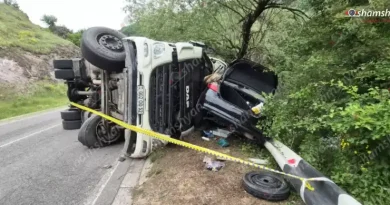 Խոշոր ավտովթար. բախվել են «Toyota Camry»-ն և ալյուրով բարձված բեռնատարը