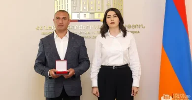 Ջրասուզակ Վահե Մելքոնյանը ՆԳ նախարարի կողմից արժանացել է պարգևի