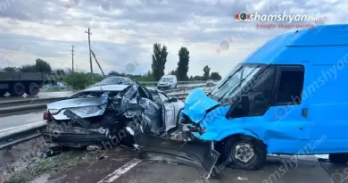 Խոշոր ավտովթար Երևան-Երասխ ճանապարհին․ 3 վիրավորներից մեկն անչափահաս է․ ԼՈՒՍԱՆԿԱՐՆԵՐ