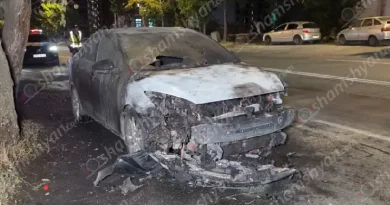 Բացառիկ տեսանյութ․ ընթացքի ժամանակ մեքենայում հրդեհ է բռնկվել